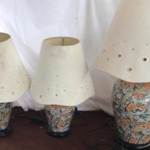 Tris di lampade siciliane