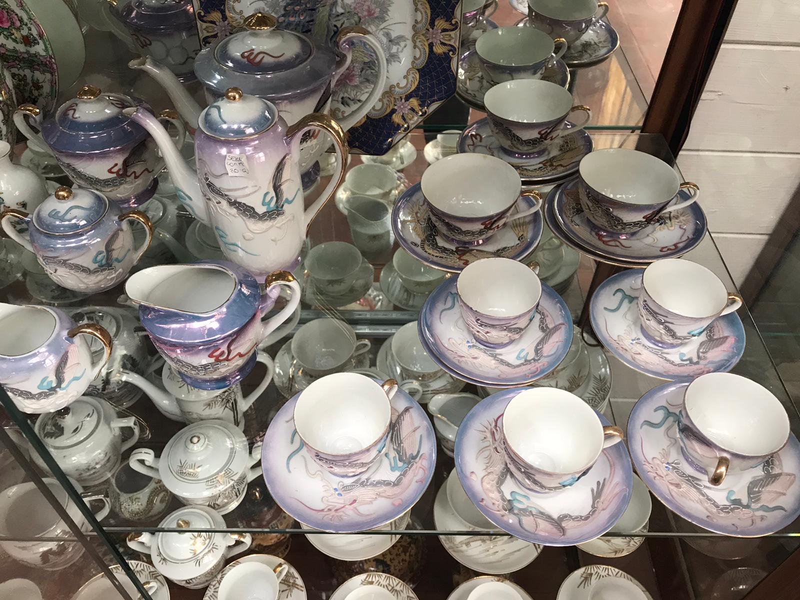 Servizio da tè in porcellana con disegno del drago - La Casa dell'Usato  Napoli